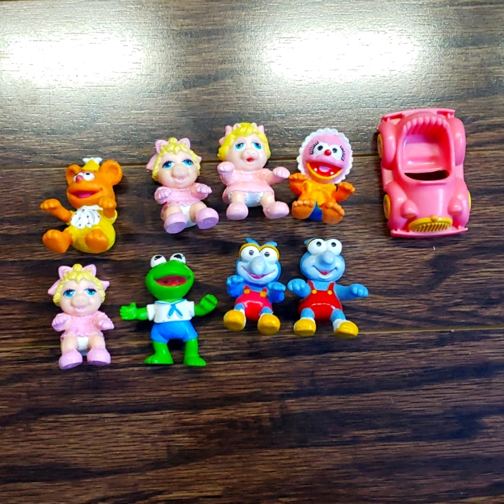 Vintage 1990 Jim Henson Muppet Babies Kermit Miss Piggy Fozzie Gonzo Animal